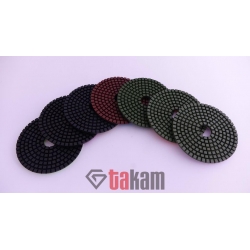 Krążek diamentowy na rzep 100 mm - do polerowania granitu na mokro - WOOSUK